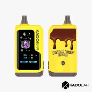 Banana Taffy Freeze Kado Bar NI40K Ice + Nic Control Disposable Vape