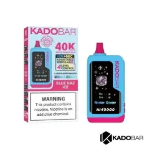 Blue Raz Ice Kado Bar NI40K Ice + Nic Control Disposable Vape