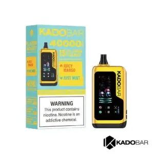Kado Bar x Adjust Juicy Mango + Just Mint NI40K Ice + Nic Control Disposable Vape
