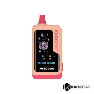Peach Ice Kado Bar NI40K Ice + Nic Control Disposable Vape