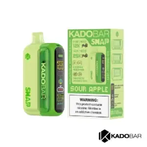 Sour Apple Kado Bar Snap Disposable Kit - 25k Puffs