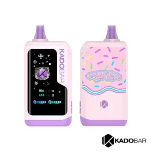 Strawberry Cream Snow Cone Kado Bar NI40K Ice + Nic Control Disposable Vape