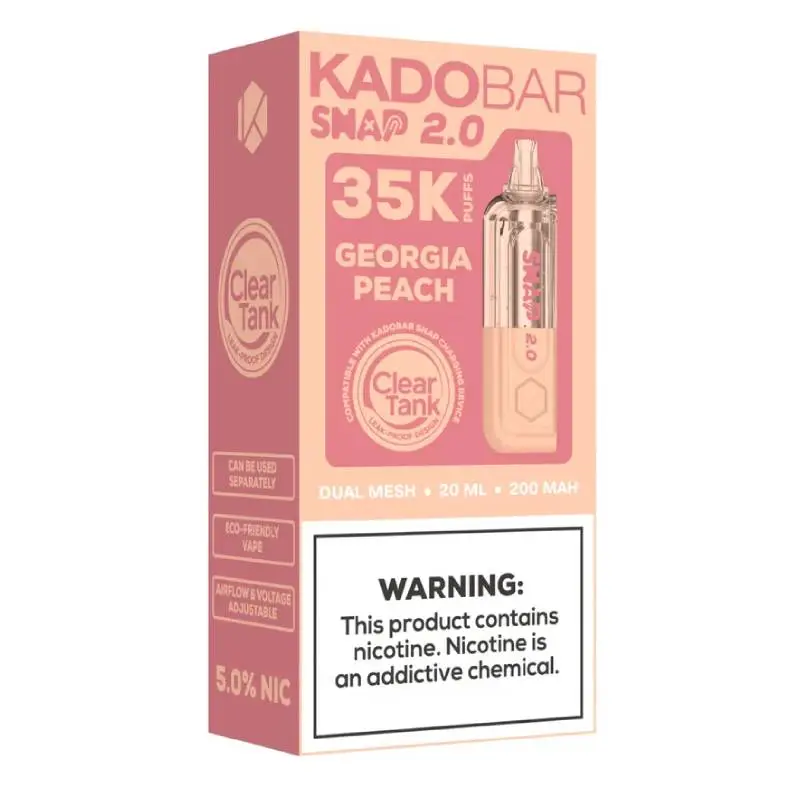 Georgia Peach Kado Bar Snap 2.0 35K Puff Disposable Pod - 20mL