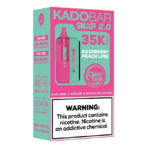 Raspberry Peach Lime Kado Bar Snap 2.0 35K Puffs Disposable Kit